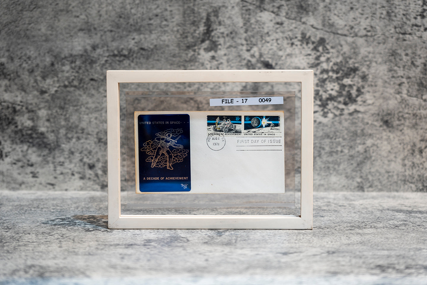 【1971】 Sarzin Metallic Space Achievement Pair First Day Cover