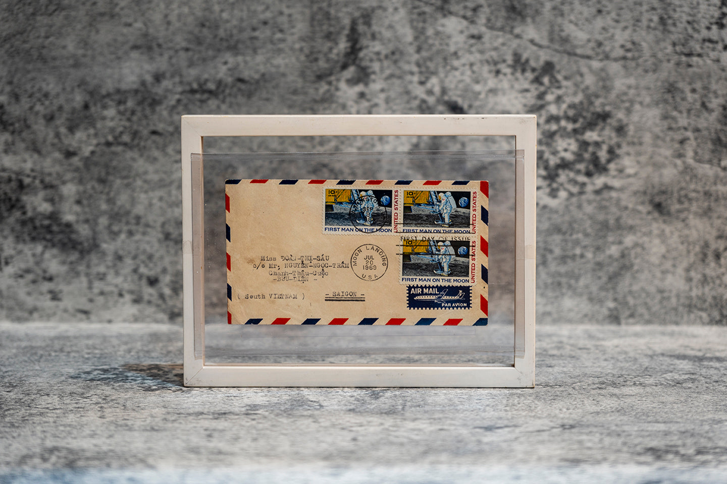 【1969】 Letter with (Man's First Landing on the Moon APOLLO 11 Stamp)