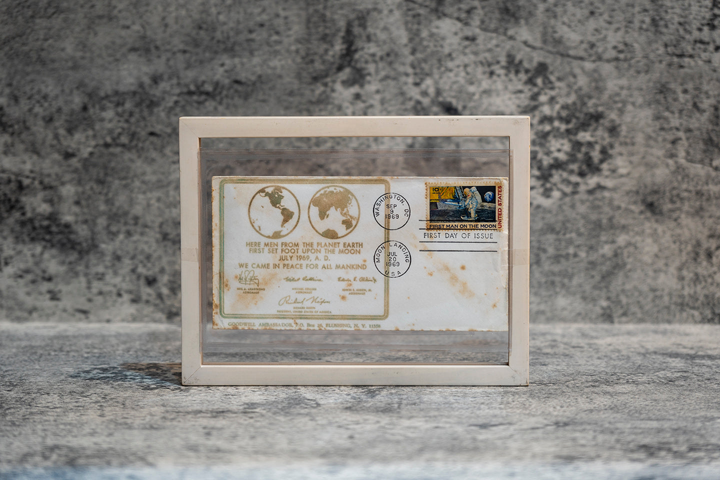 【1969】 APOLLO 11 "WE CAME IN PEACE FOR ALL MANKIND" First Day Cover