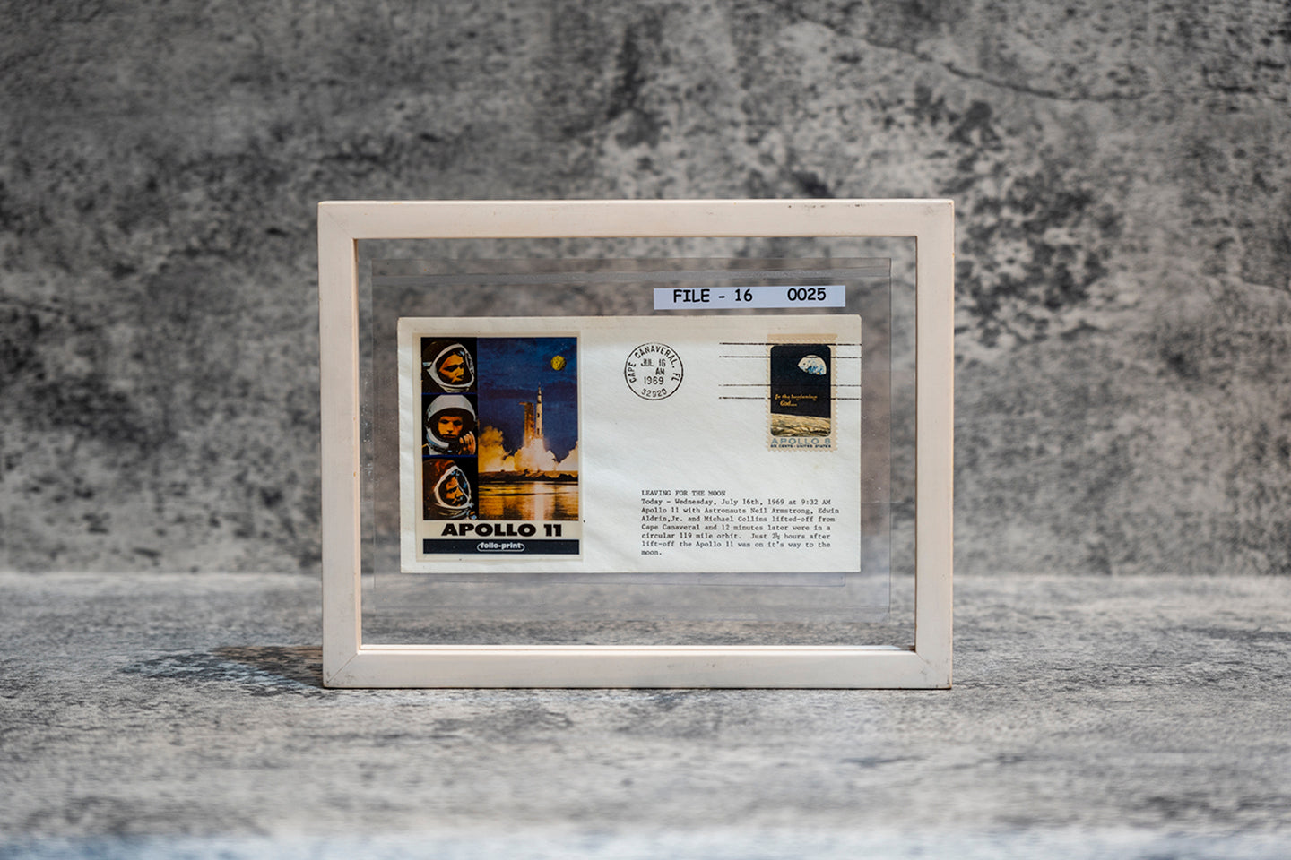 【1969】 APOLLO 11 First Day Cover with (Apollo 8 Stamp)