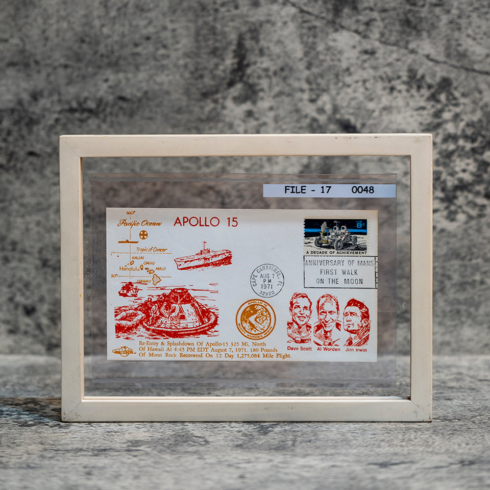 【1971】 Apollo 15 Re-Entry & Splashdown First Day Cover with (A Decade of Achievement Stamp)