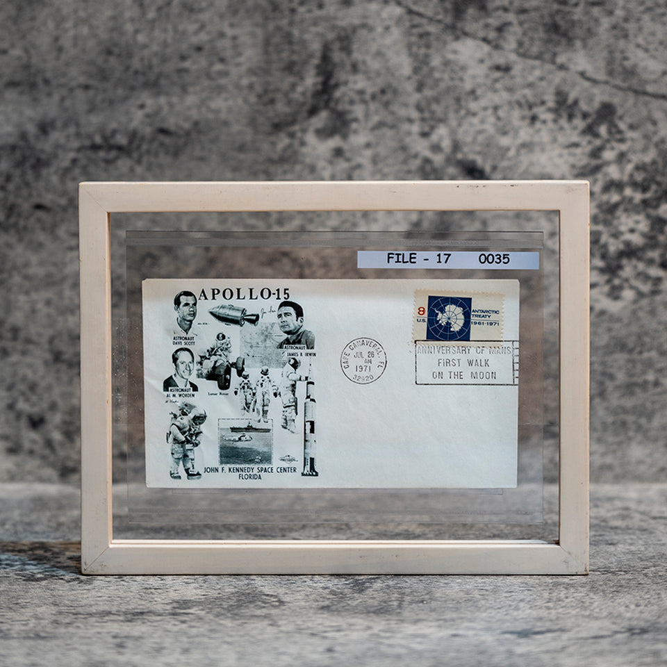 【1971】 Apollo 15 First Day Cover with (Antarctic Treaty Stamp)