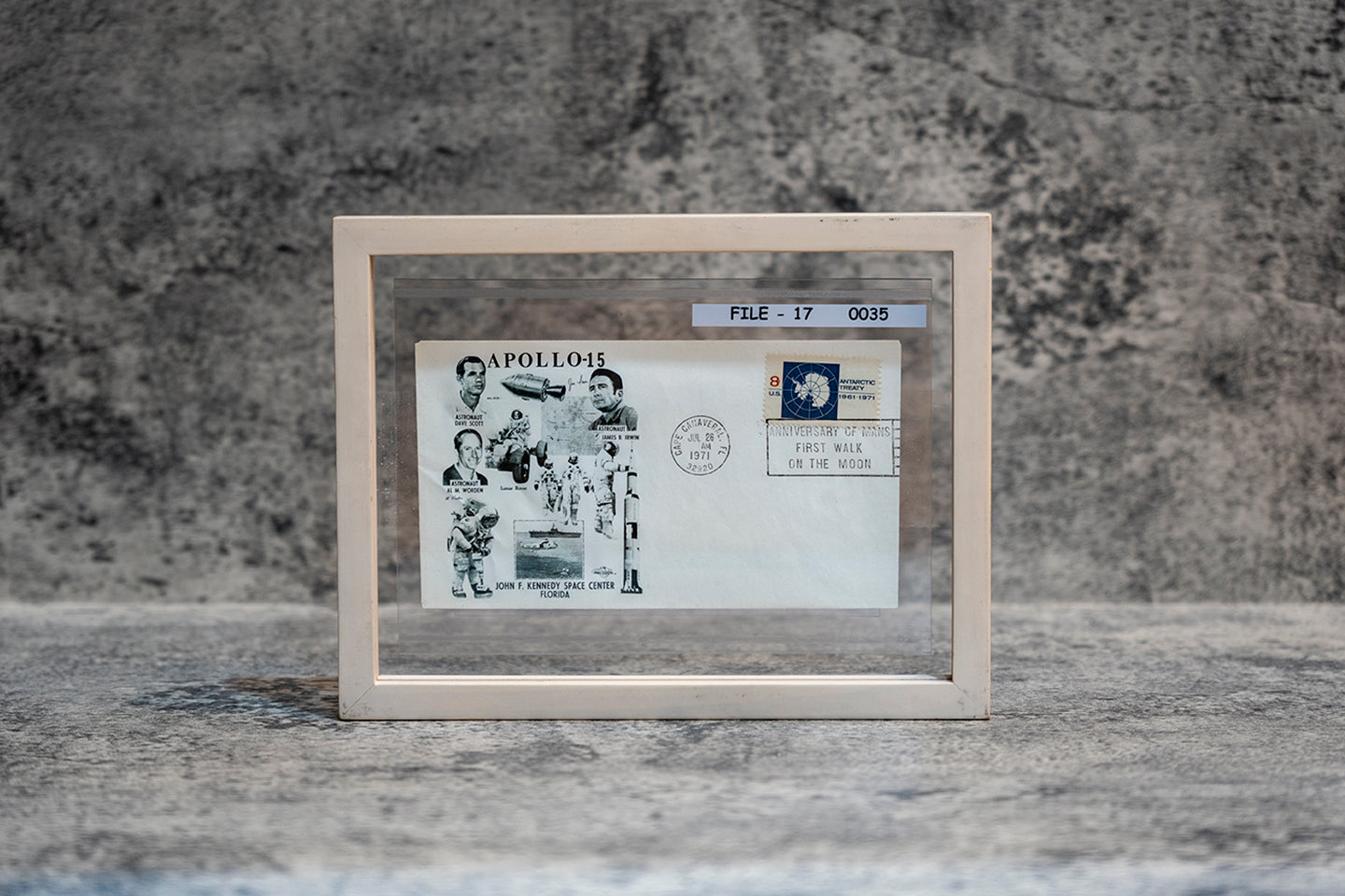 【1971】 Apollo 15 First Day Cover with (Antarctic Treaty Stamp)