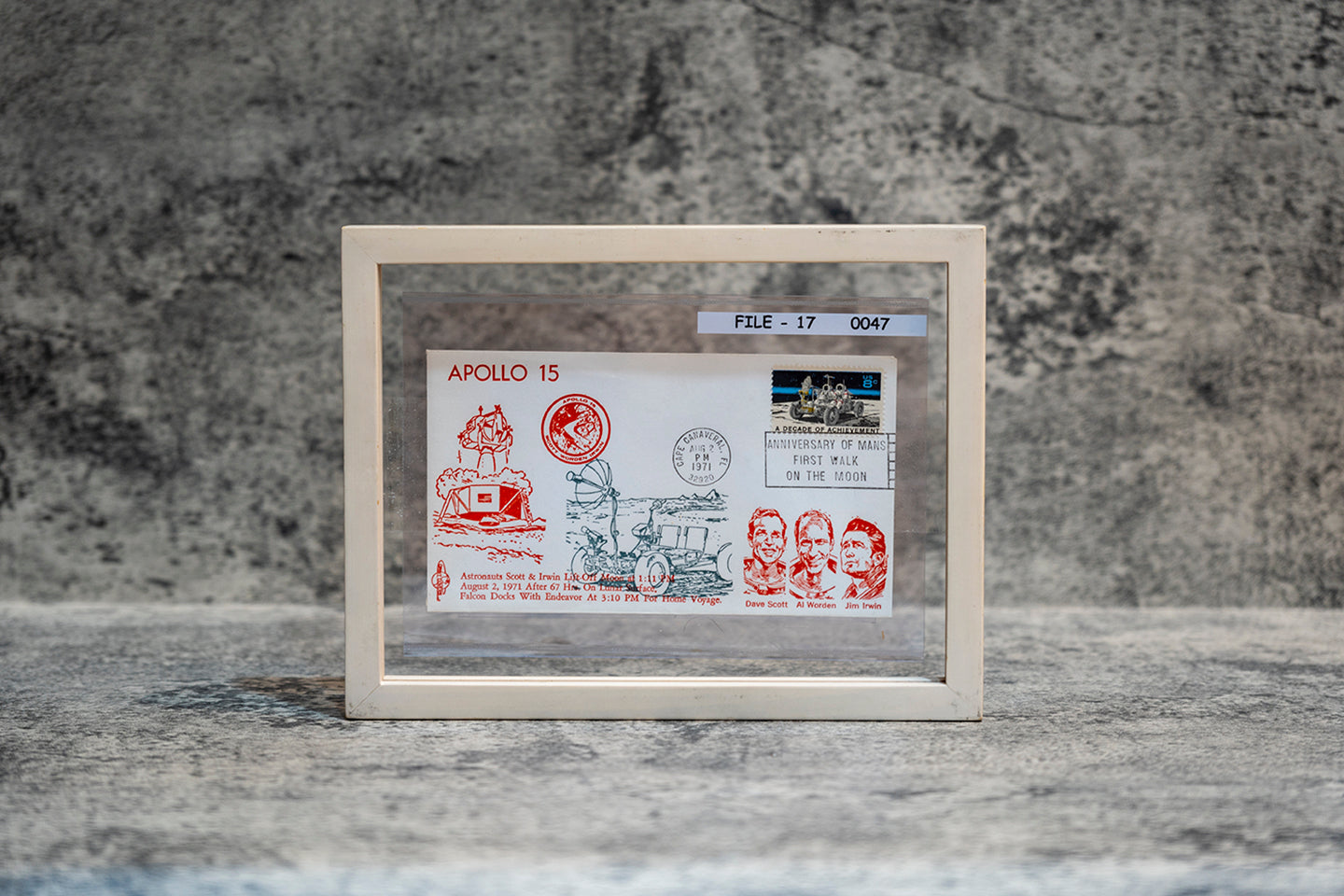【1971】 Apollo 15 First Day Cover with (A Decade of Achievement Stamp)