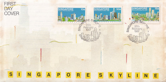 【1987】 Singapore Skyline First Day Cover - Vicinity of Orchard Road
